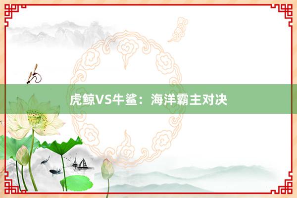 虎鲸VS牛鲨：海洋霸主对决