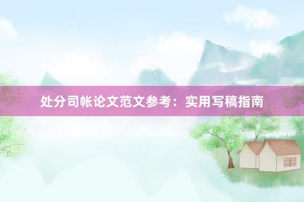 处分司帐论文范文参考：实用写稿指南